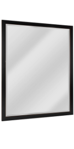 Head West Classic Brushed Nickel and Chrome Mirror, 30" x 40"