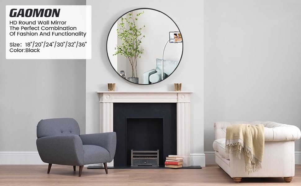 HD Round Wall-Mounted Mirrors