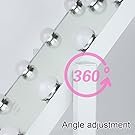 Flexible and Rotatable Lighted Mirror