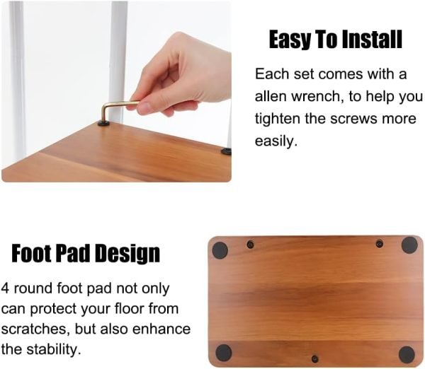 51UvcLvbmmL._AC_SL1000 Plant Stand, Multiple Flower Pot Holder Shelf, Wood and Metal Tall Plant Display Rack Storage Organizer for Indoor, Outdoor, Garden, Patio, Balcony(8 Tier 9 Potted)