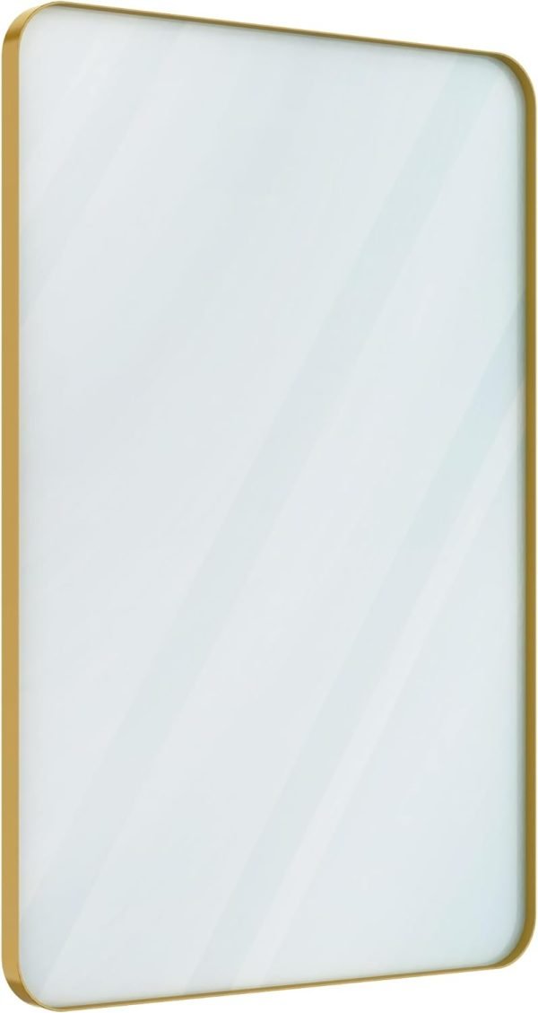 Black Bathroom Mirror for Wall, 24 x 36 Inch Rounded Rectangle Metal Framed Bathroom Wall Vanity Mirror Farmhouse, 1/4-inch Shatterproof Glass | Ultra-Flush Hanging