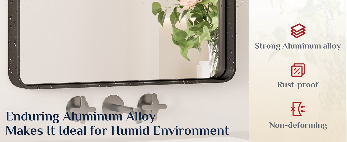 Bathroom vanity mirror