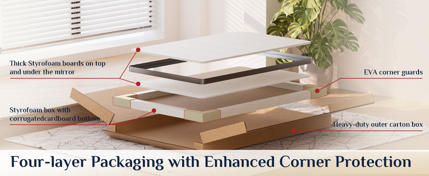 Black Framed Bathroom Mirror