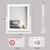 Classic Lighted Vanity Mirror 16in Makeup Mirror with Dimmable White Tabletop Mount Home Mirror with Dimmable LED Lights Thanksgiving Wedding Birthday Gift Touch Control, and 360 Rotation
