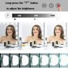 Vanity/Makeup Mirror with Lights,10X Magnification,Large Hollywood Lighted Vanity Mirror with 15 Dimmable LED Bulbs,3 Color Modes,Touch Control for Bedroom,Tabletop or Wall-Mounted