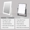 Classic Lighted Vanity Mirror 16in Makeup Mirror with Dimmable White Tabletop Mount Home Mirror with Dimmable LED Lights Thanksgiving Wedding Birthday Gift Touch Control, and 360 Rotation
