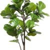 Artificial Fiddle Leaf Fig Tree 37" Fake Potted Ficus Lyrata Plant with Handmade Seagrass Basket, Perfect Faux Plants Home Décor for Indoor Outdoor Office Porch Balcony Bedroom Bathroom Gift