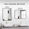 61tnoqwK3dL._AC_SL1500 Bathroom Wall Mirror -20x28 Vanity Mirrors Large Wall-Mounted Makeup Mirror Over Sink for Bedroom/Farmhouse/Entrance, Black Rectangle Framed Anti-Rust Shatterproof Mirrors