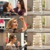 Vanity Mirror with Lights 14" x 19", Lighted Makeup Mirror 12 Dimmable Bulb, Smart Touch Hollywood Vanity Mirror, 3 Color Temperature, White
