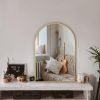 Arched Wall Mirror for Bathroom,Mirrors for Wall,24''x36'',Vanity Mirror for Bedroom Dresser, Entryway, Living Room, Metal Frame (36''x24'',Gold)