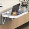 Bedside Shelf for Bed, Bedside Tray Table Under Mattress for Box Spring Bed/Plate Bed/Platform Bed, 17" Large Bed Tray Nightstand Shelf Bedside Caddy for College Dorm Bed