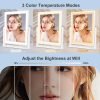 Vanity Mirror with Lights, Hollywood Lighted Makeup Mirror with Dimmable Light, Smart Control, Memory, Adjustable Warm White/Natural/Daylight, Birthday Gift, 360°Rotation (13in. White)