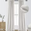 71Q1rM_PpNL._AC_SL1500 100% Blackout Curtains for Bedroom, Thermal Insulated Linen Blackout Curtains 96 Inch Length 2 Panels Set, Back Tab/Rod Pocket Room Darkening Curtains for Bedroom, Nursery -Oatmeal,W50 X L96