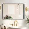 Hollywood Bathroom Mirror 12"*16", Framed Lighted Bathroom Vanity Mirror, Wall Mounted, Dimmable LED Mirror for Bathroom,Gold