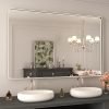71hXLe1OjgL._AC_SL1500 22x30 Inch Bronze Bathroom Mirror for Vanity, Brushed Bronze Metal Frame Mirror for Wall, Rounded Rectangle Bronze Frame Mirror with Tempered Glass, Anti-Rust (Horizontal/Vertical)
