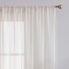 Linen Sheer Curtains 108inches Long for Living Room Flax Blend Retro Window Draperies for Bedroom Sheers Rod Pocket 52" w x 2Panel Natural