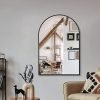 Arched Wall Mirror for Bathroom,Mirrors for Wall,24''x36'',Vanity Mirror for Bedroom Dresser, Entryway, Living Room, Metal Frame (36''x24'',Gold)