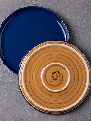 BLUE PLATES AND BOWLS SET