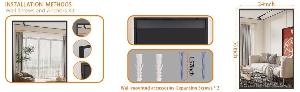 wall-mounted mirror for bathroom 