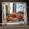 81GQBnglUoL._AC_SL1500 Vanity Mirror with Lights, 10"×12" LED Makeup Mirror, Lighted Makeup Mirror with Lights, Smart Touch Control Dimmable 3 Modes Light 360°Rotation White