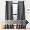 Faux Linen Curtains 90 inches Long for Doorway, Pinch Pleated Thick Room Darkening Window Treatments Noise Reducing Privacy for Living Room/Bedroom, Natural, W34 x L90, 2 Panels