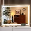 81d8IKOVvlL._AC_SL1500 Vanity Mirror with Lights, 10"×12" LED Makeup Mirror, Lighted Makeup Mirror with Lights, Smart Touch Control Dimmable 3 Modes Light 360°Rotation White