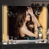 81eY2zdNPoL._AC_SL1500 Vanity Mirror with Lights, 10"×12" LED Makeup Mirror, Lighted Makeup Mirror with Lights, Smart Touch Control Dimmable 3 Modes Light 360°Rotation White