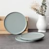 Melamine Dinnerware Sets, Dinnerware Sets For 4, 12pcs Plates And Bowls Sets Unbreakable Dishwasher Safe BPA Free (Sage Green)