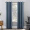 Energy Saving Blackout Grommet Curtain Panel, 40" x 84", Dove White 2 Count (Pack of 1)