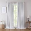 Linen Blended Pinch Pleated Drapes,Blackout and Thermal Insulated Noise Reducing Pleated Curtains for Bedroom Nursery,Backtab 108 Inches with 9 Hooks,40"x108", 1 Panel,Natural Beige