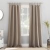 Energy Saving Blackout Tab Top Curtain Panel, 40" x 84", Blush Pink