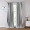Linen Blended Pinch Pleated Drapes,Blackout and Thermal Insulated Noise Reducing Pleated Curtains for Bedroom Nursery,Backtab 108 Inches with 9 Hooks,40"x108", 1 Panel,Natural Beige