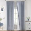 Natural Full Blackout Curtains Linen Blended Darkening Window Curtains 84 inch for Living Room Bedroom Thermal Insulated Pinch Pleat Drapes with Hooks 2 Panel 40"Wx84"L