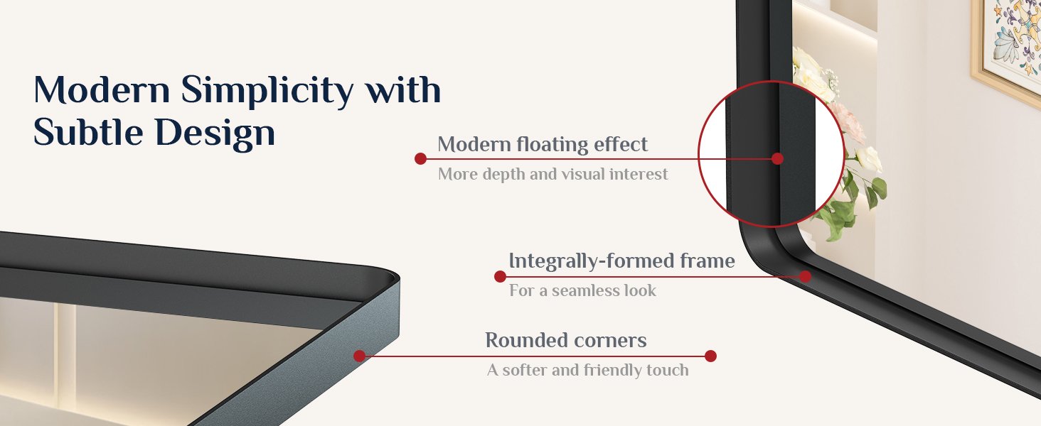 Bathroom vanity mirror
