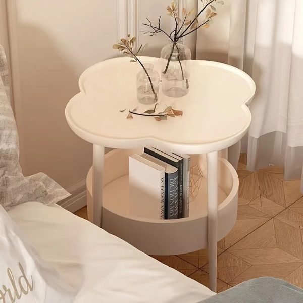 Four Leaf Clover Modern Minimalist Bedroom Sofa Edge Cabinet Bedside Table Cream Style Table Storage Table Small Coffee Table
