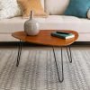Mid-Century-Modern-Hairpin-Coffee-Table-Set-Living-Room-Accent-Ottoman-Storage-Shelf-Set-Of-2_9ccc48ac-5a39-4204-8d07-44ac009ce6b8 Mid Century Modern Hairpin Coffee Table Set Living Room Accent Ottoman Storage Shelf, Set Of 2, Walnut