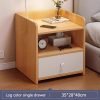Simple Modern Nordic Bedside Table Drawer with Lock Storage Nightstand Sideboard Multi-Layer Storage Cabinet Bedroom Furniture