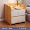 Simple Modern Nordic Bedside Table Drawer with Lock Storage Nightstand Sideboard Multi-Layer Storage Cabinet Bedroom Furniture