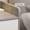 Simple Modern Nordic Bedside Table Drawer with Lock Storage Nightstand Sideboard Multi-Layer Storage Cabinet Bedroom Furniture