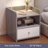 Simple Modern Nordic Bedside Table Drawer with Lock Storage Nightstand Sideboard Multi-Layer Storage Cabinet Bedroom Furniture