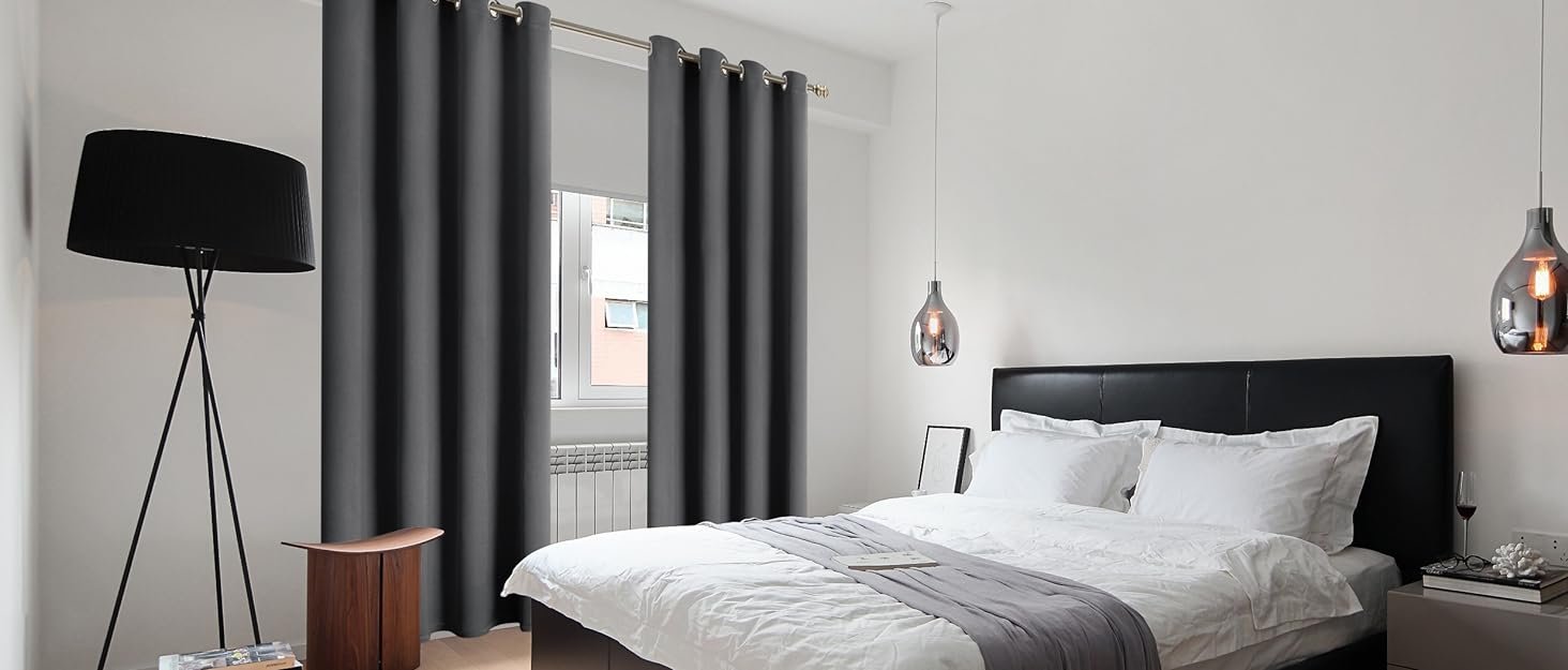 grey blackout curtains