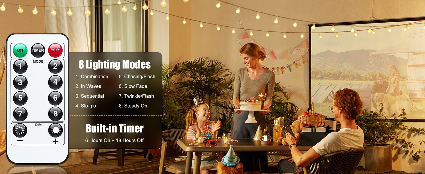 Battery Operated Crystal Globe String Lights 