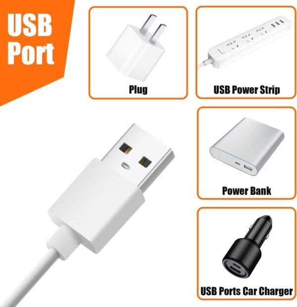 LED Under Cabinet Lighting, Under Cabinet Lights with USB Powered Under Cabinet Lights for Closet Light Bar Under Counter Lighting Work Tables Student Dormitory (Include AC Power Plug)