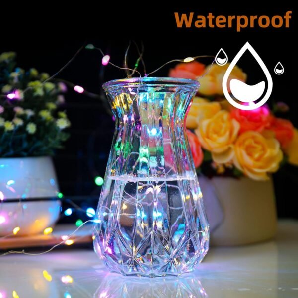 81Zp-pZqkTL._AC_SL1500 Mandiq 4 Pack Fairy Lights Battery Operated, String Lights 10ft 30 LEDs, Flashing and Constant Light Mode, Silver Wire Mini Lights for Festival, Christmas Decoration, Multicolor…