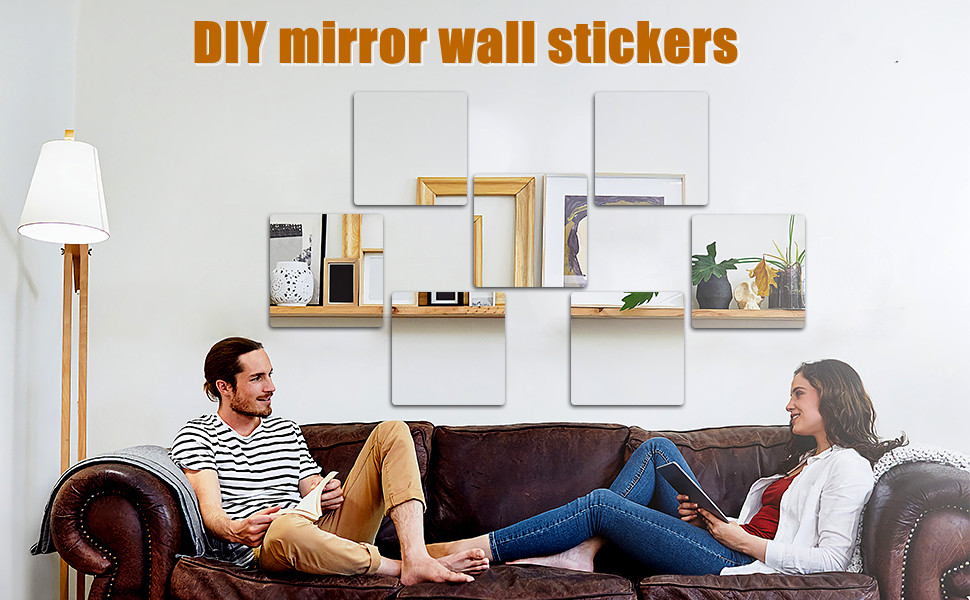 Diy mirror wall stickers